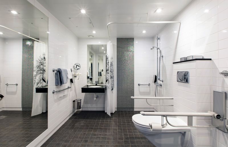 Bathroom with Smart Mirror and Lighting